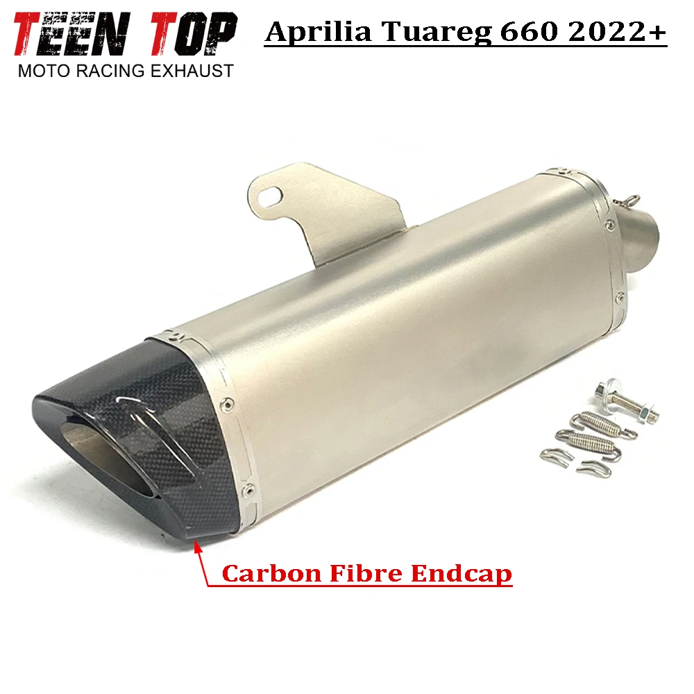 Motorcycle Exhaust Escape Slip On For Aprilia Tuareg 660 Exhaust Elbow Pipe Muffler 2022-2023 Moto Full Systems No DB Killer