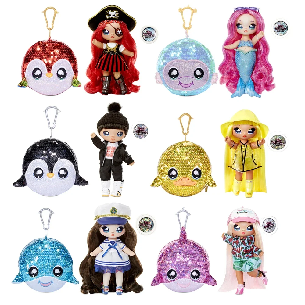 Na! Na! Na! Surprise Nana 2-in-1 Pom Doll Shiny Generation Dolls Accessories Girls Toys Hobbies Holiday Gifts for Children