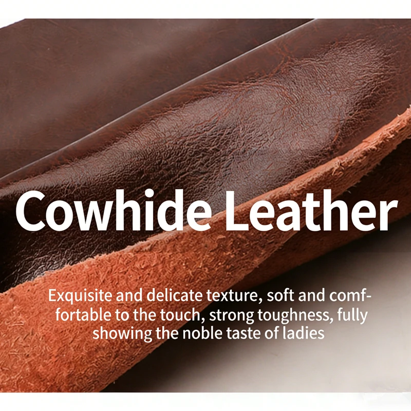 HIFASHION Genuine Cowhide Leather Tote Bags Women 2026 Casual Large Daily Work Shoulder Purses A4 Laptop Shopper Ladies Handbags