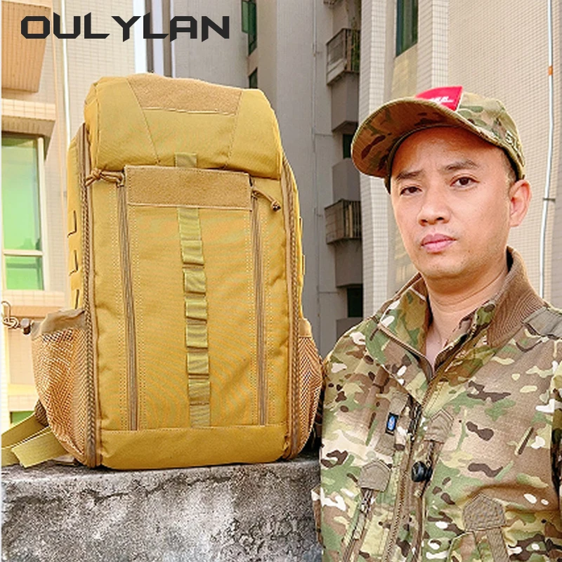 OULYLAN Backpack Men Tactical Bags Outdoor Hiking Cycling Emergency Supplies Package Multi-functional Mountaineering