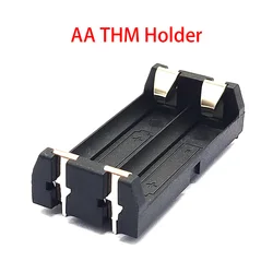 5Pcs THM AA Battery Holder Batteries Case 2*AA Battery Box 2Slot AA/14500/14505 Battery Shell THM With Pin Fireproof