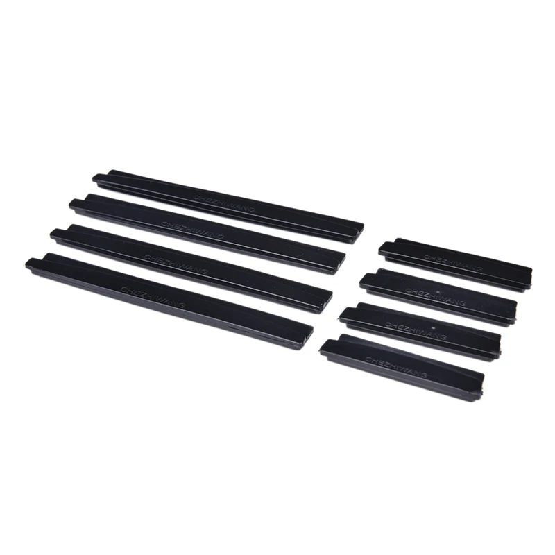 2/8Pcs Car Bumper Corner Protector Carbon Fiber Texture Rubber Plastic Auto Body Door Guard Scratch Sticker