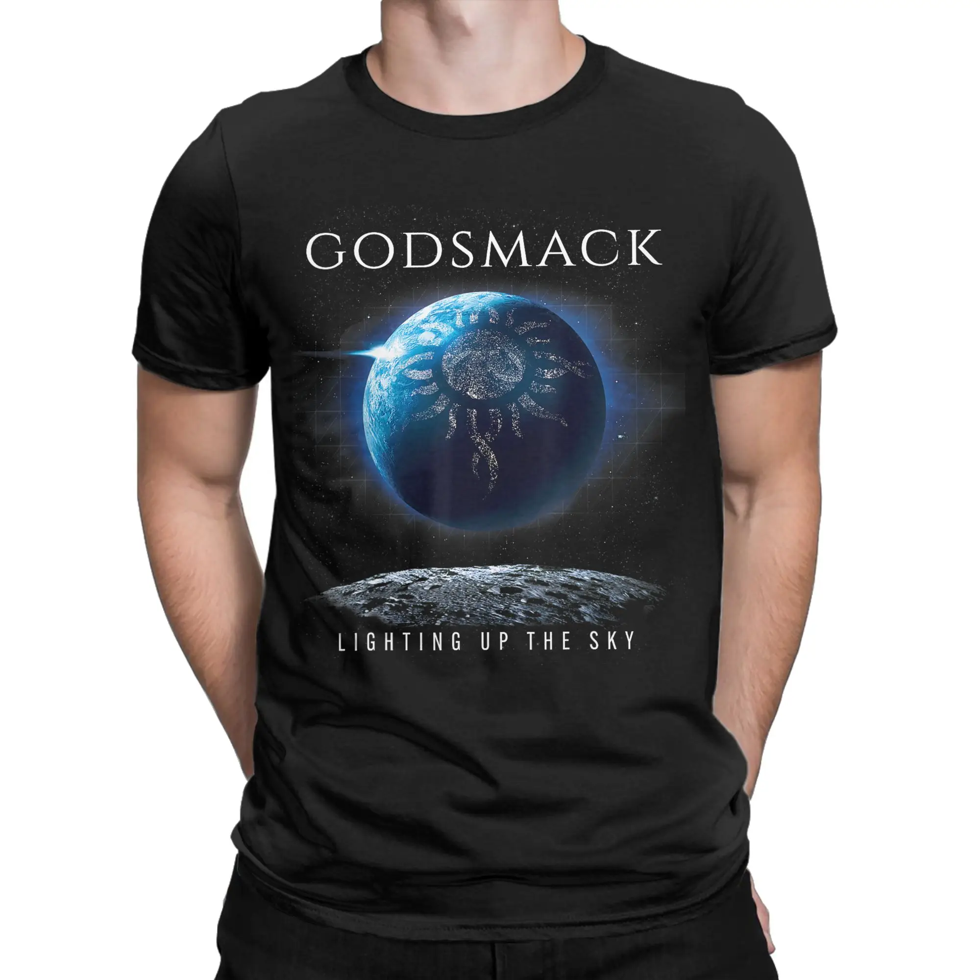 Men's Godsmack The Rise of Rock ITIN T Shirts  100% Cotton Clothing Leisure Short Sleeve Round Collar Tees Plus Size T-Shirt