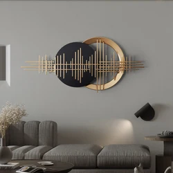 Modern Luxury Wall Decoration for Living Room, Large Hanging Accessories, Indoor Hallway Iron Pendant, Home  Background Decor