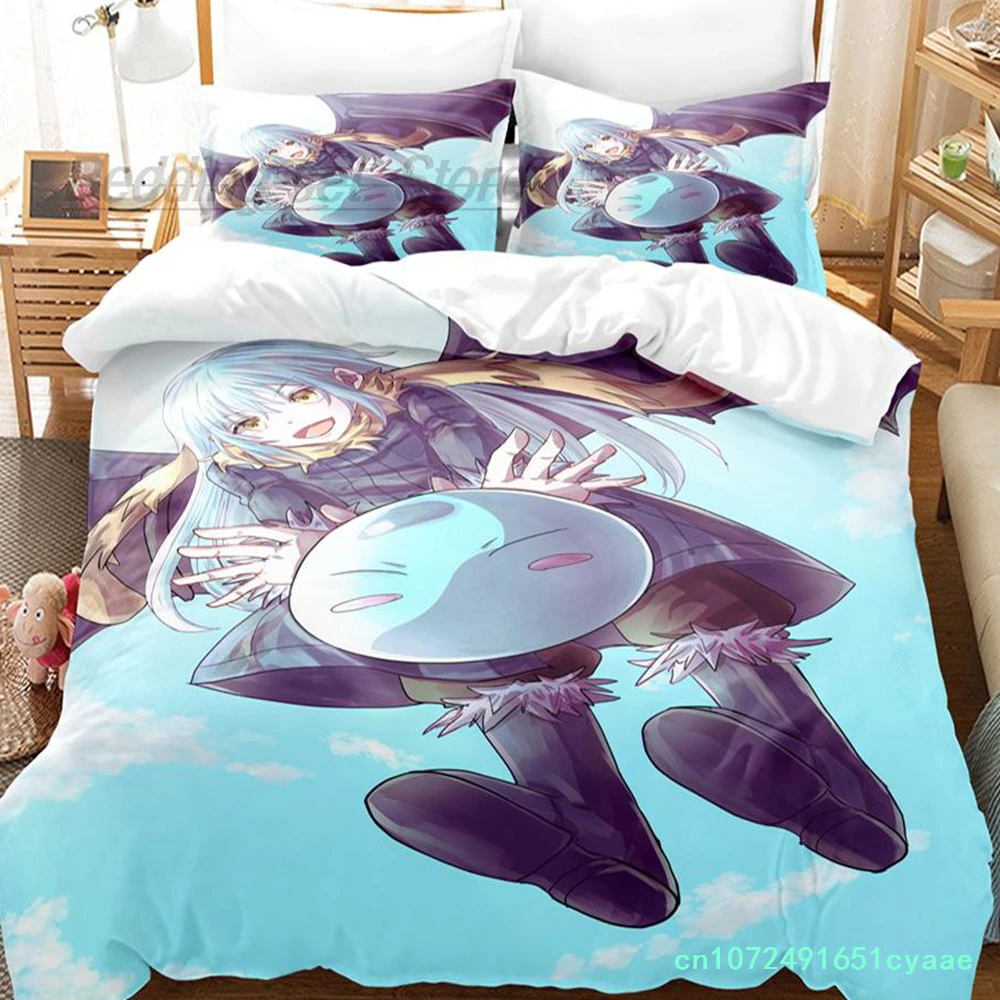 That Time I Got Reincarnated As A Slime Bedding Set Single Twin Full Queen King Size Bed Set Aldult Kids 3D Print Anime Cartoon