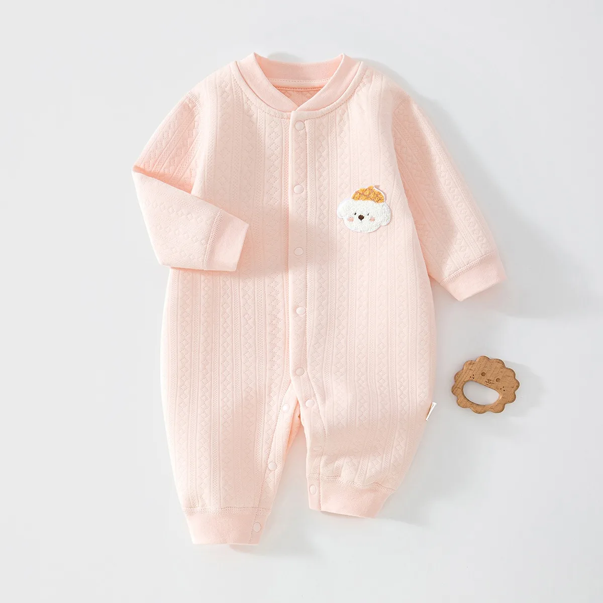 Baby and Toddler Cotton Clothes Autumn Style Newborn Baby and Baby Warm Jumpsuit Pure Cotton High-quality Jumpsuit