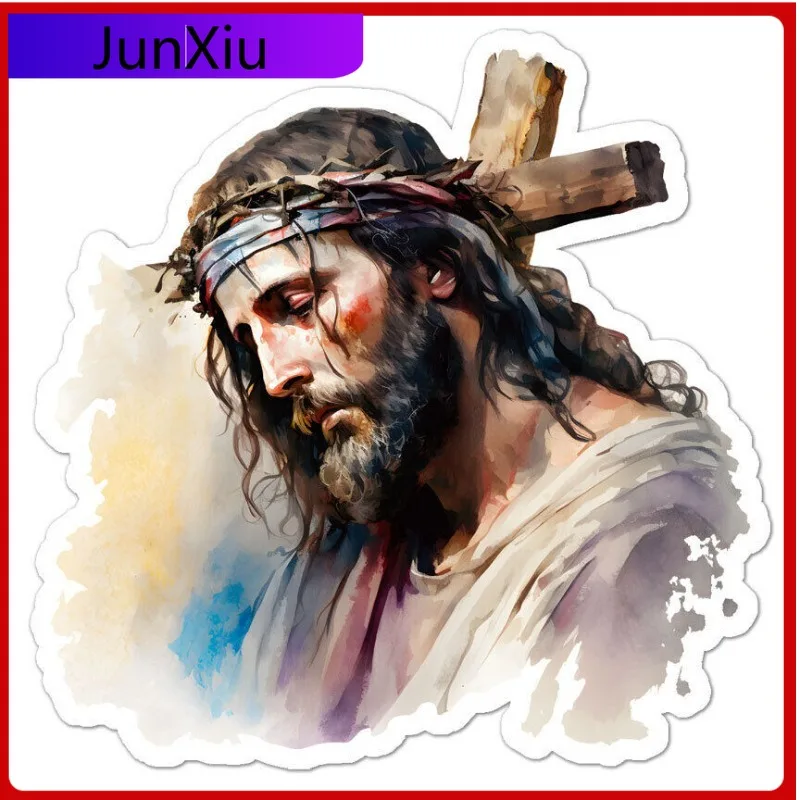 

Jesus Cross Sticker Cool Window Anti Scratch Accessory Decal Anime Truck Cute Anime UV Resistant Anime Funny Boat Laptop