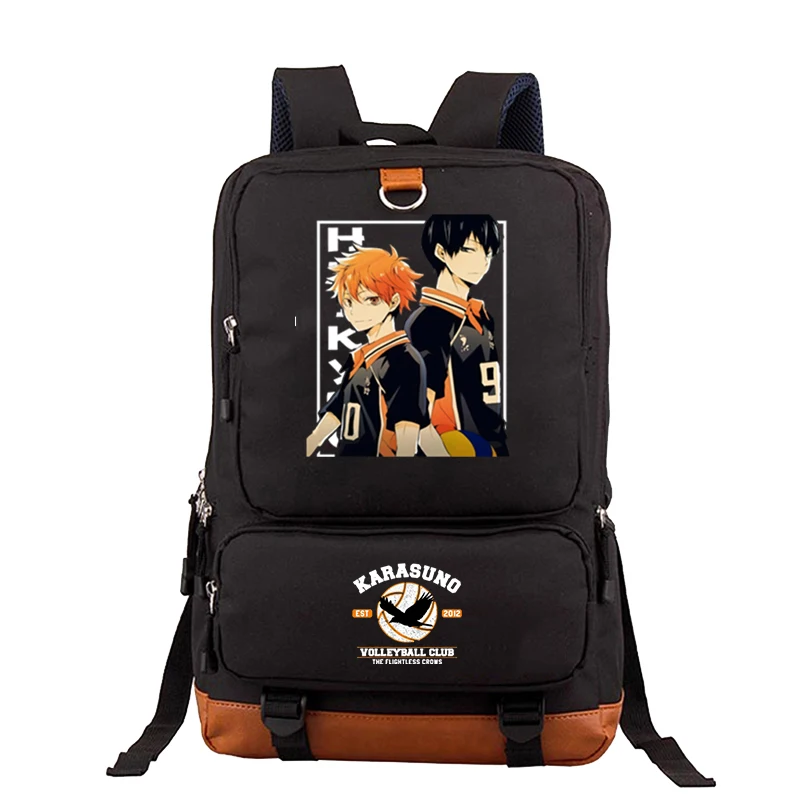 

Anime Haikyuu!! Men's Backpack College Students Book Bag Casual Laptop Backpacks Male Schoolbag For Teenage School Bags For Boys