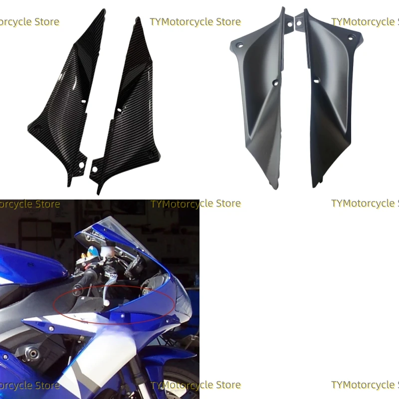 

Gas Tank Side Trim Cover Panel Fairing Cowl Fit for Yamaha YZF R1 YZFR1 YZF-R1 2002 2003