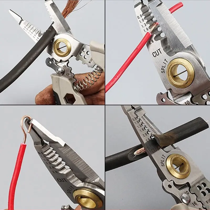 7-inch Multipurpose Wire Stripper special tool for electricians, wire cutting, wire pulling, wire pressing, wire winding