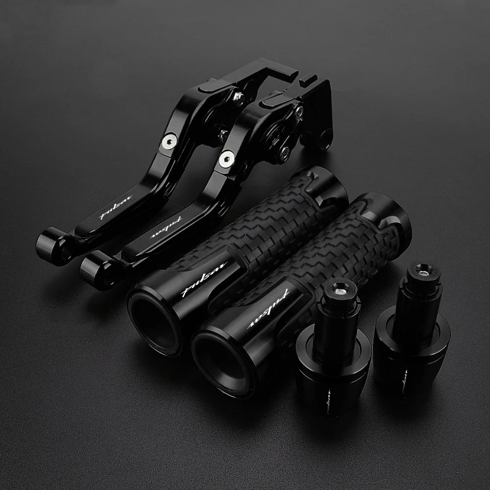 Motorcycle For Pulsar 2025 2024 2023 2022 2021 2020 ALLYEARS Folding CNC Motor Adjustable Clutch Brake Levers Handbar Ends Grips