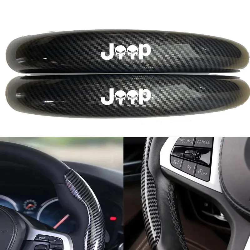 

Car Steering Wheel Cover For Jeep Grand Cherokee XJ Renegade Compass Wrangler JK TJ Patriot SRT Trail Hawk Auto Accessories