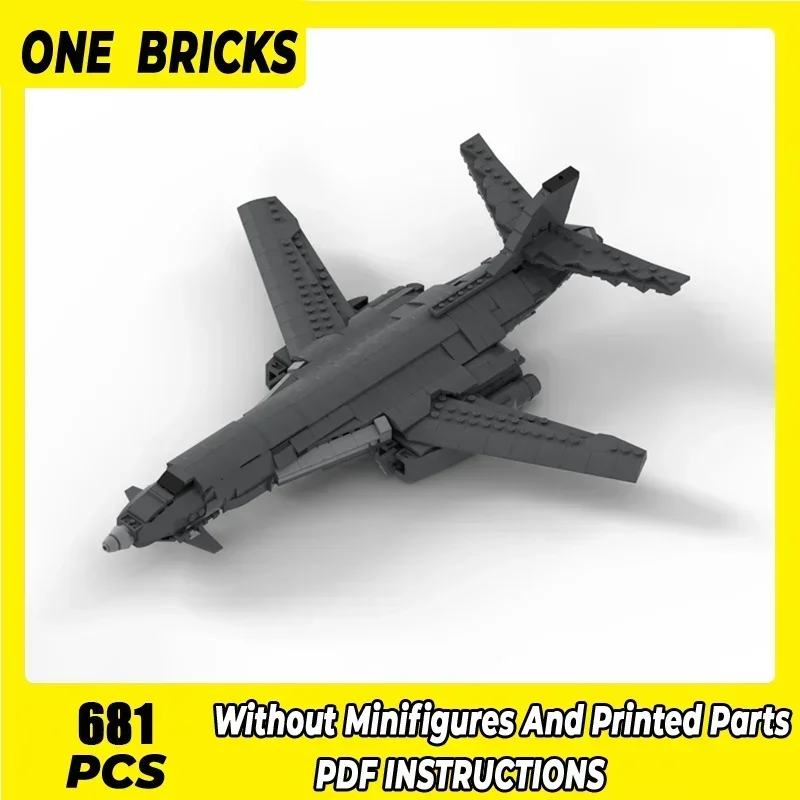 Moc Building Bricks Military Fighter Model B1 Lancer Bomber Technology Modular Blocks Gifts Christmas Toys DIY Sets Assembly