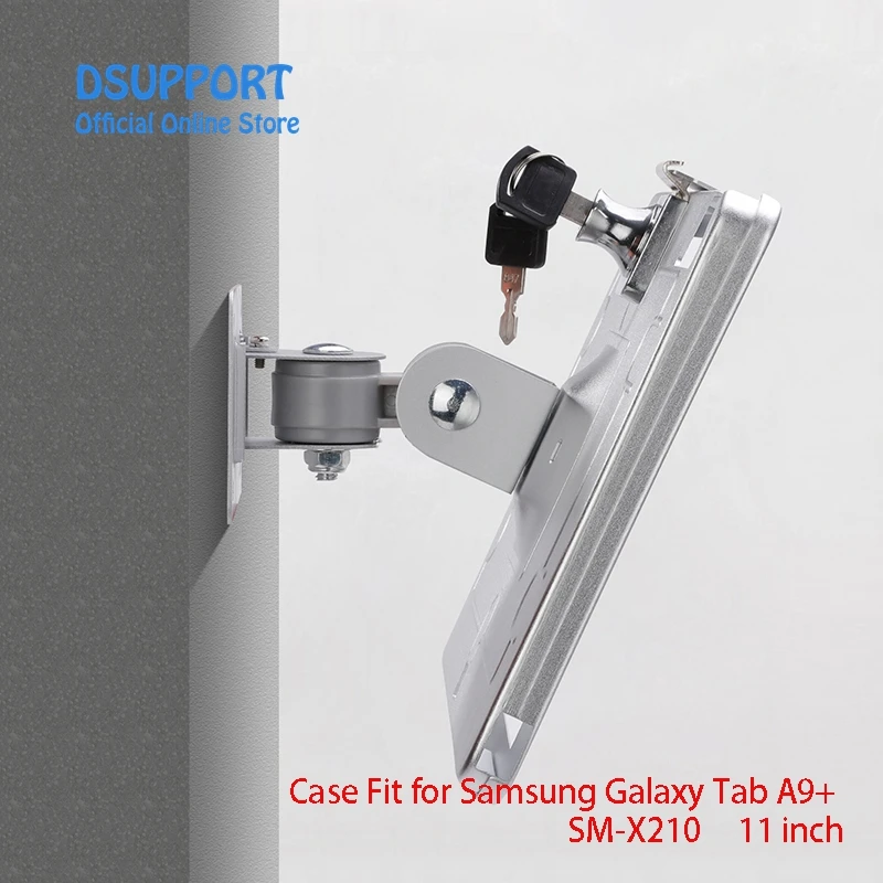 

Fit for 11 inch Samsung Galaxy Tab A9+ SM-X210 Wall mount Aluminum Alloy Tablet PC wall mounted Anti Theft design Display Stand