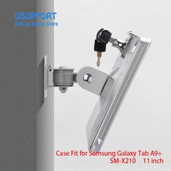 Fit for 11 inch Samsung Galaxy Tab A9+ SM-X210 Wall mount Aluminum Alloy Tablet PC wall mounted Anti Theft design Display Stand