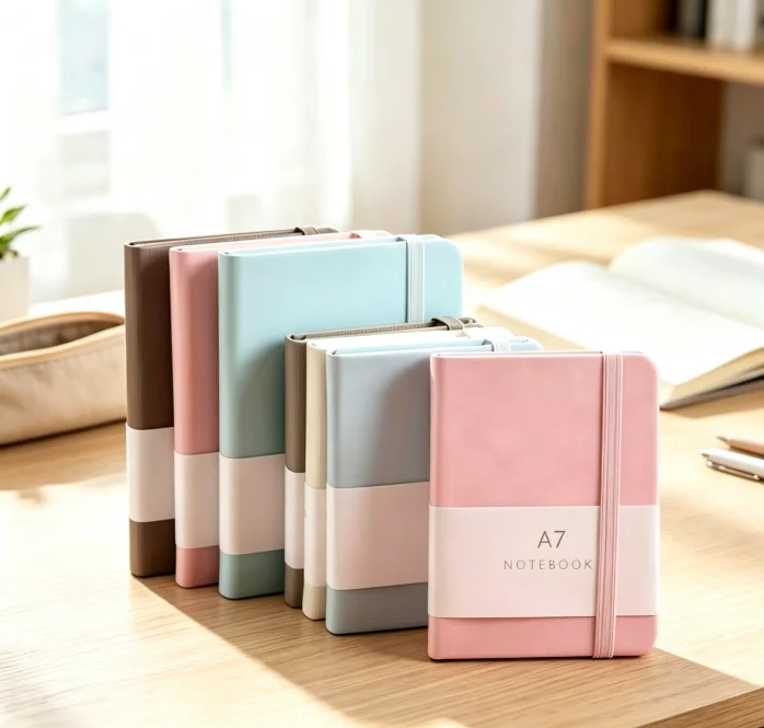 Small Fresh A7A6 Pocket Book Efficiency Handbook Record Notebook Lightweight Imitation Leather Notepad