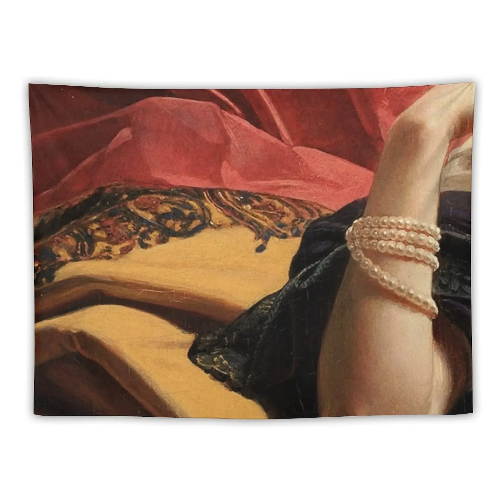 

Hand on a fabric painting detail Tapestry Room Decoration Accessories Things To Decorate The Room Decoration Wall Tapestry