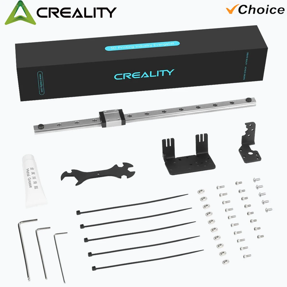 

Creality Ender 3 X-axis MGN12C Linear Rail Guide Kit with Fix Plate Mount Bracket Support Sprite Pro kit for Ender-3/3 Pro/3 V2