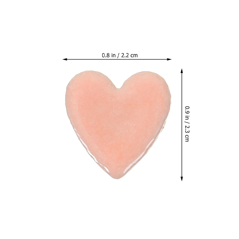 

Heart Mosaic Tiles Ceramic Pieces DIY Home Decor Versatile Applications Tabletops Wall Art Projects Heart Tiles