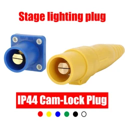 IP44 American Rhinoceros Plug Socket Connector Single Core 400A  Stage Lighting Direct Current Cabinet Silicon Box Cam-Lock Plug