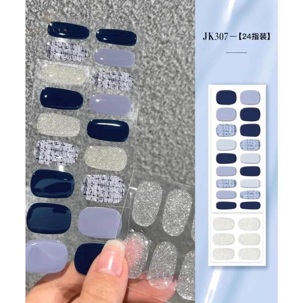 Lamp Hardening UV Gel Semi Baked Nail Patch Nail Enhancement Patch Phototherapy Soft Nail Second-generation Semi Cured Gel Patch