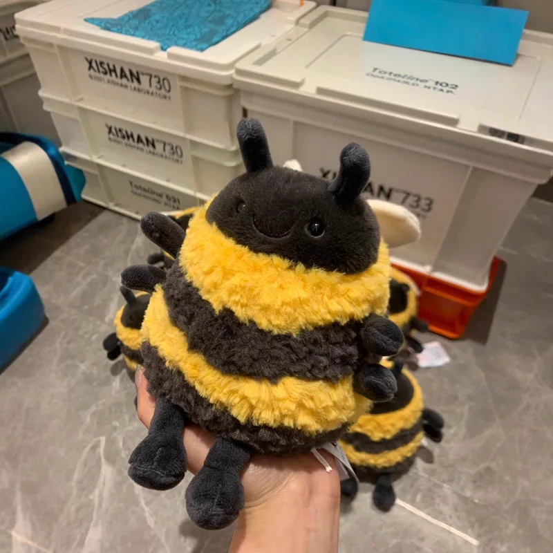 

JE Albee Bee Plush Toy Cute Stuffed Animal Doll Soft Plushie Stress Relief Sensory Fidget Toy Gift for Kids Children Fans