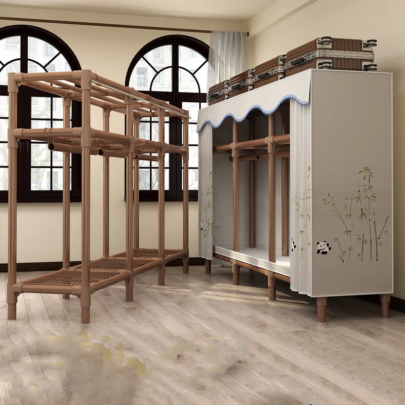 أرفف خزانة حديثة لتوفير المساحة، منظم تخزين، أقسام غرفة النوم، خزانة محمولة، عرض أثاث جناح صالة روبيرو #6