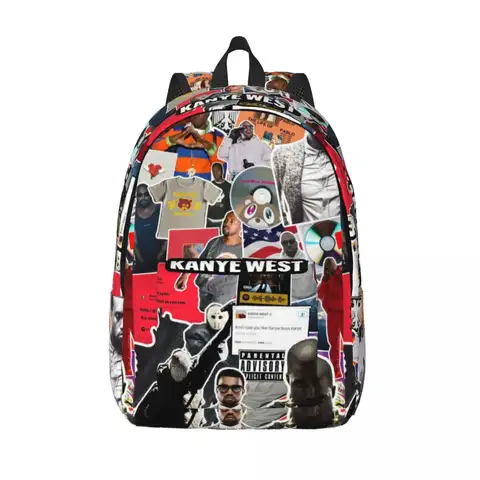 Kanye West Backpack for Men Women Casual High School Hiking Travel Daypack Laptop Shoulder Bag Gift