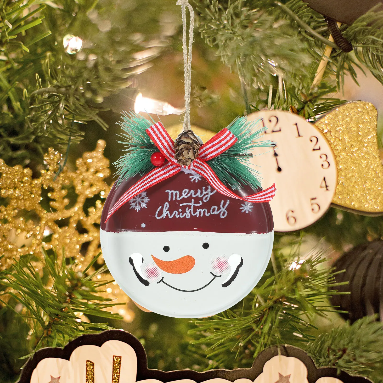 قلادة عيد الميلاد الاحتفالية 2024 زخرفة معلقة أنيقة لشجرة الجدول الموقد ديكور عطلة الموسم ديكور الحفلات عيد الميلاد