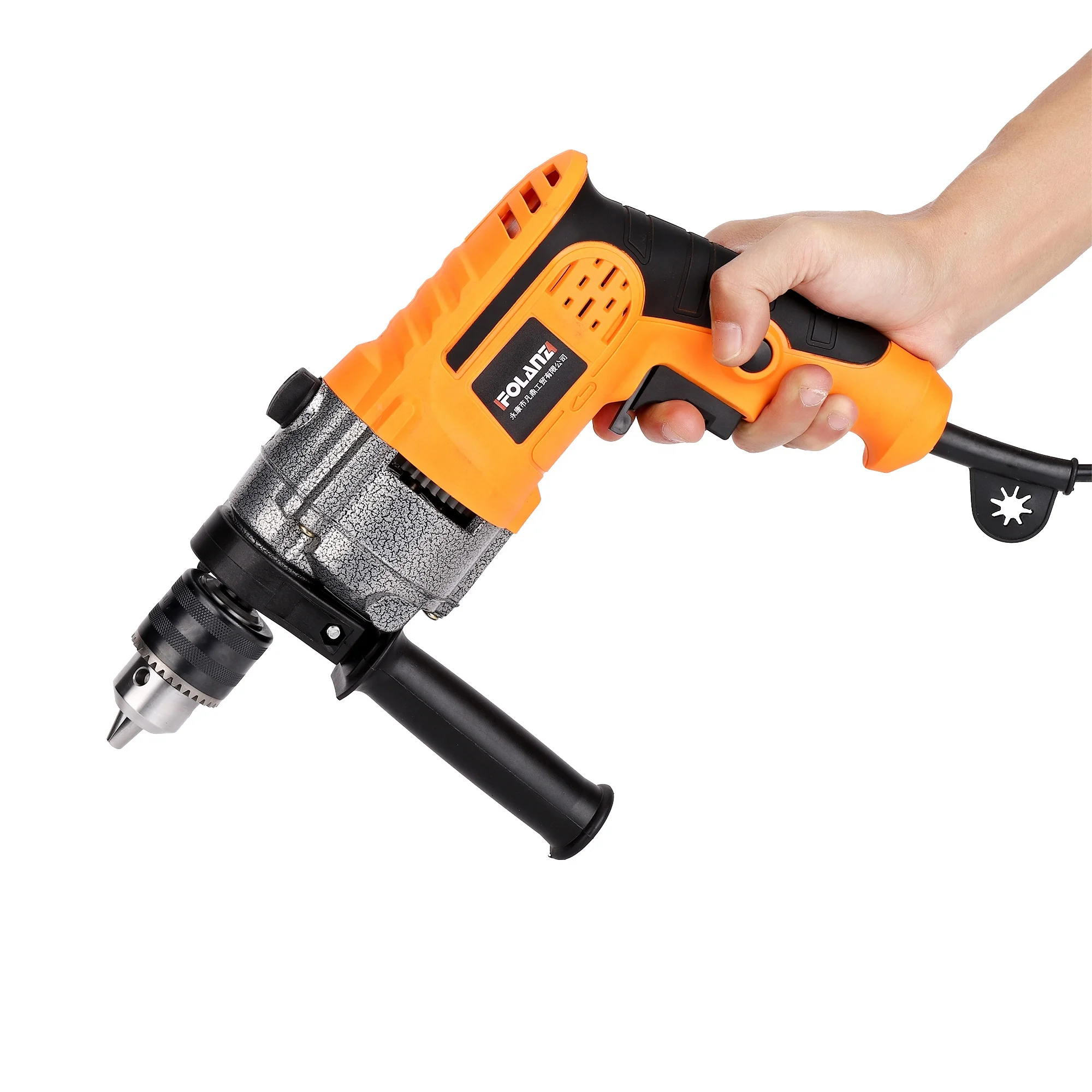 

Hand Electric Drill 220V 1-13mm Household Impact Drill Wired Plug-in Multifunctional Power Tool