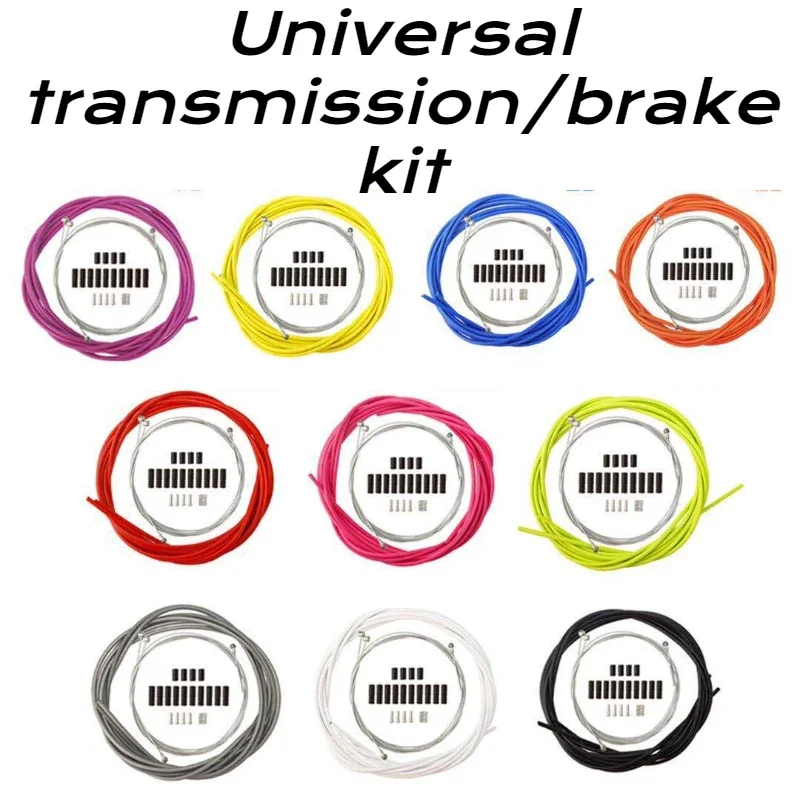 Fahrrad-Bremszug-Set, Schaltzugkern und -Hülle Universal-Kit für Mountainbikes, verschiedene Farben – Detail 1