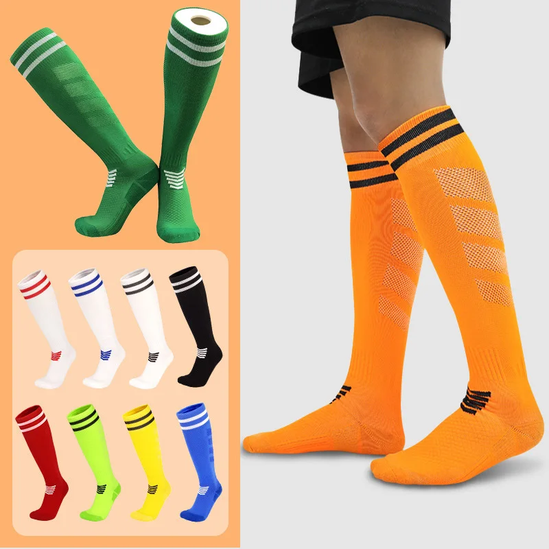 Adult Youth Kids Professional Soccer Socks Football Club Breathable Knee High Training Long Stocking Sports Sock for Boys Girls