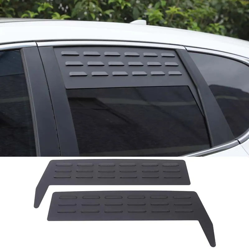 

2Pcs Aluminum Alloy Black For Honda CRV Breeze 2017-2021 Car Rear Ventilation Blinds Car Modification Decorative Accessories