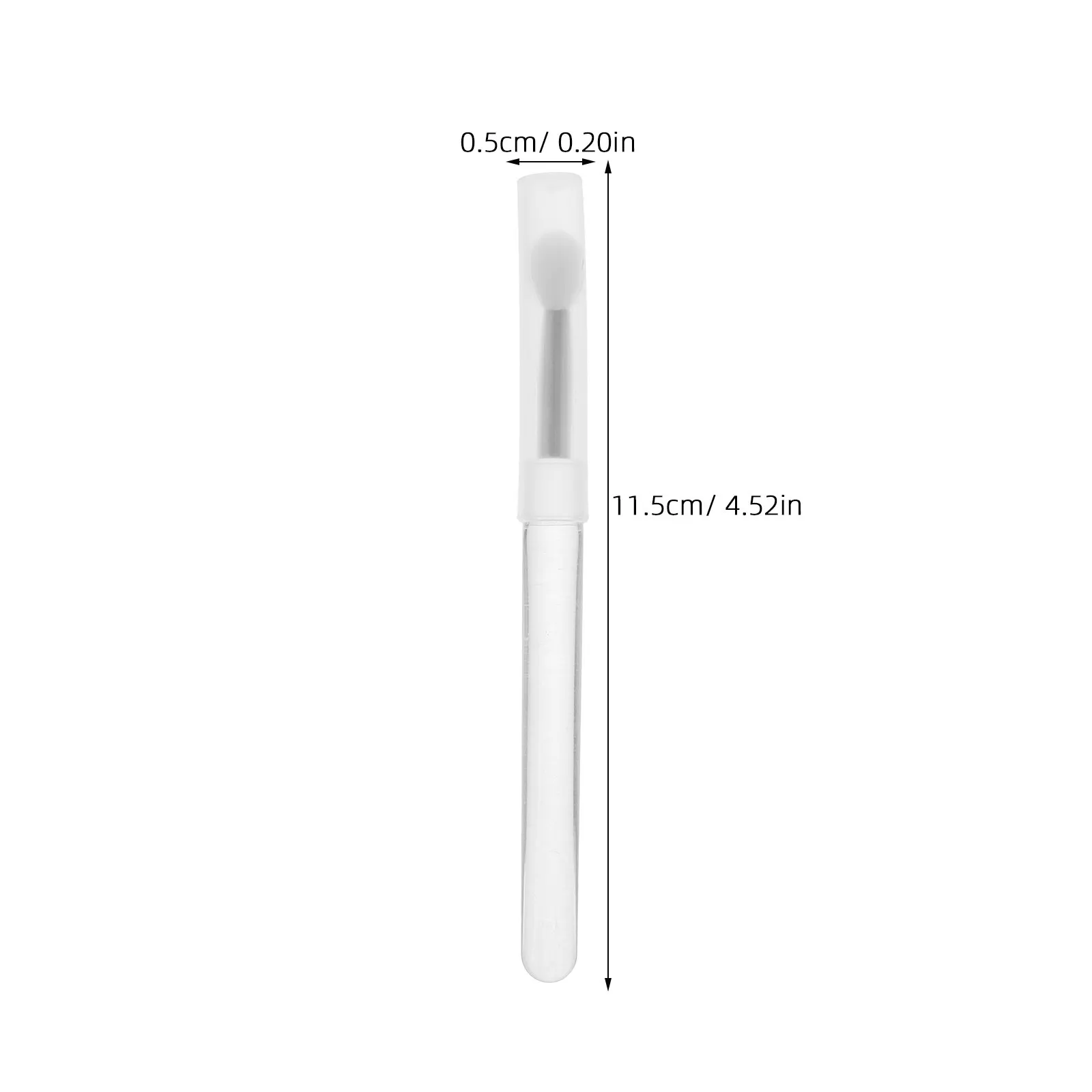 10 stuks lippenborstel applicatorset siliconen make-up tools voor lippenstift lipgloss balsem ronde kop gladde aanbrenging draagbaar met dop