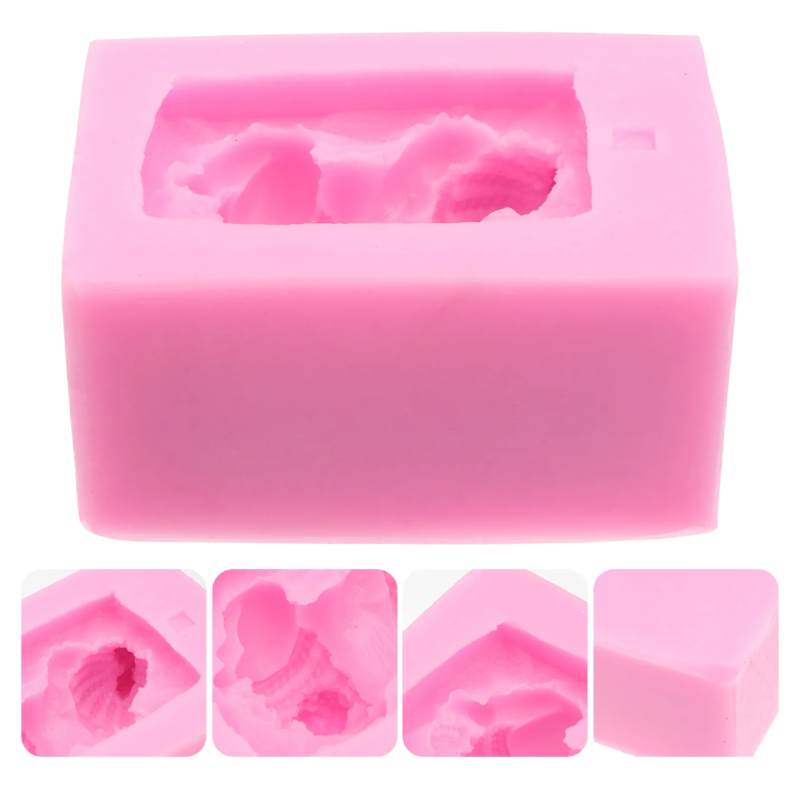

Silicone Mold Cakes Pastel Frosting Fondant Sleeping Baking DIY Handmade Soap
