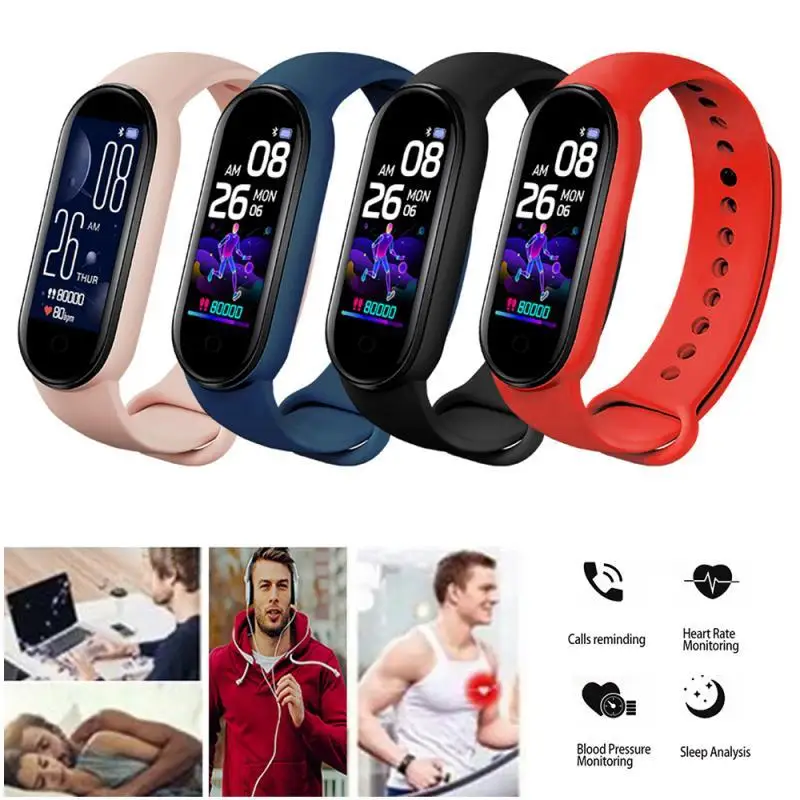 

Top YWA037 Smart Band Bluetooth Fitness Bracelet men women Tracker Sports Band Pedometer heart rate monitor