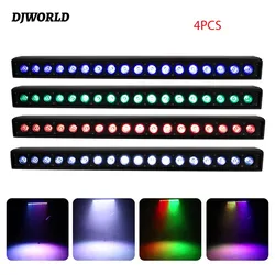 4PCS 18x18W RGBW 6in1 Indoor Led Wall Light Wash Light DMX Line Bar Wash Stage Light For DJ Disco Bar Party Horse Race Lamp