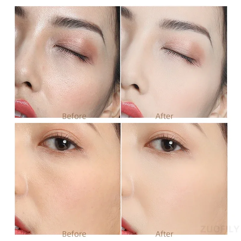 بودرة وجه جديدة مع بودرة أساس ناعمة منتفخة مضغوطة للمكياج وخافي عيوب المسام وتبييض مستحضرات التجميل #4