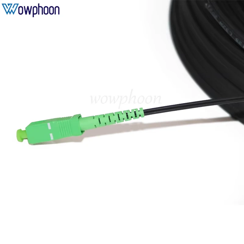 Singlemode Fiber Optic Patch Cord 3 Steel Wire 1 Fiber Core Simplex FTTH SC APC Outdoor Communication Network Equipment view 4
