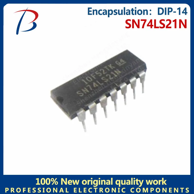 10PCS SN74LS21N package DIP-14 input dual and gate logic chip