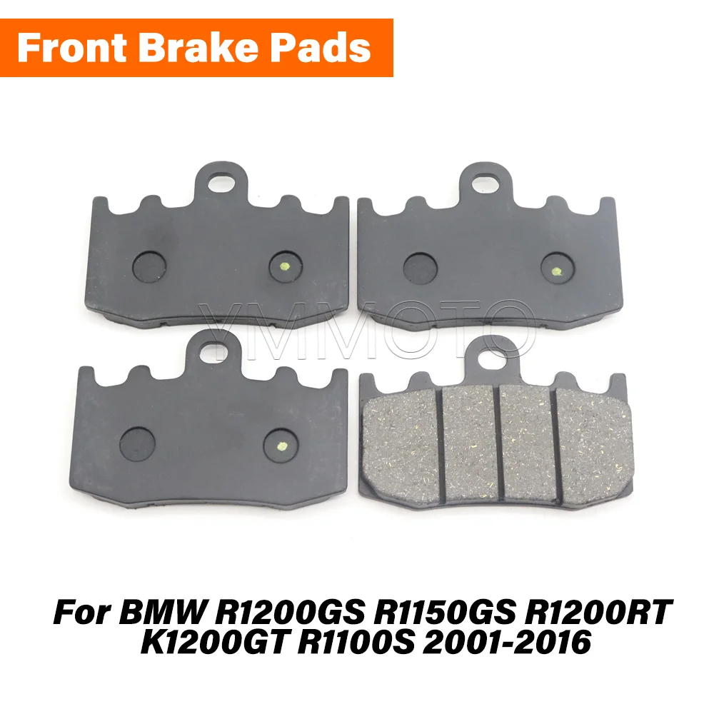 4PCS Motorcycle Front Brake Pads For BMW R1200GS R1150GS R1200RT K1200GT R1100S 2001-2016 Brake Pad Set Replacement