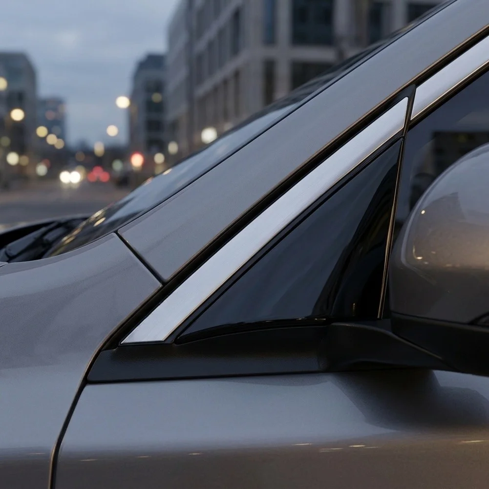 Fender Pillar Trim Molding Compatible with For Hyundai For Sonata 2015 2016 2017 2018 OEM 86180C1100 86190C1100