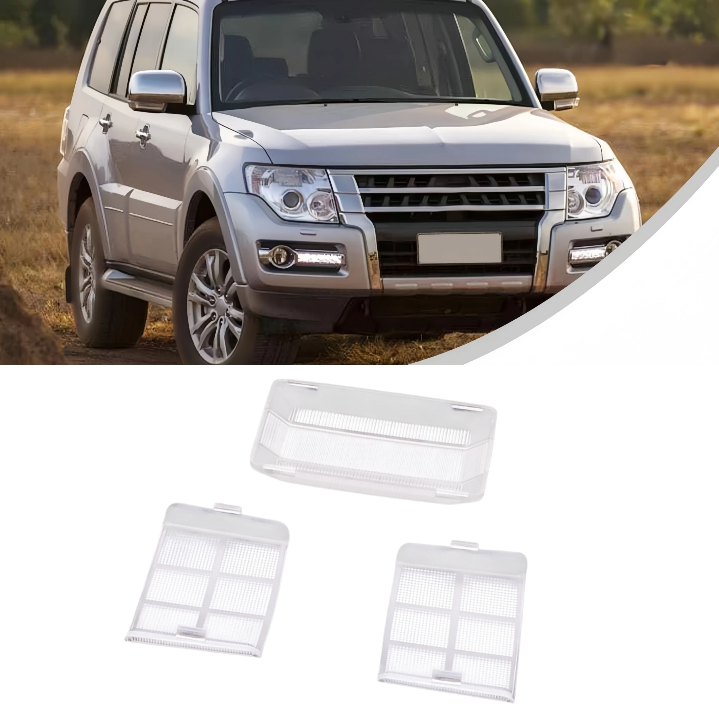 Luz de lectura interior para coche, cubierta de lámpara de techo, pantalla de lámpara para Mitsubishi Pajero Shogun Montero V31 V32 V33 V43 1992 1993-2000