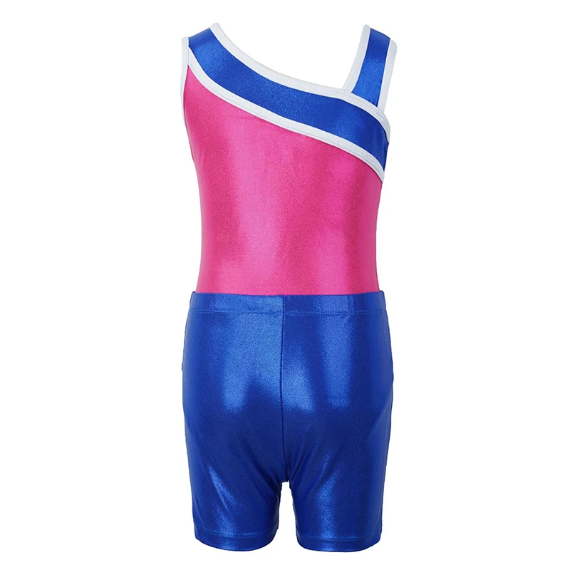 Gymnastics Clothes for Girls Sleeveless Gymnastics Leotards with Workout Shorts Ballet Dancewear Gym Training Gym Jumpsuit