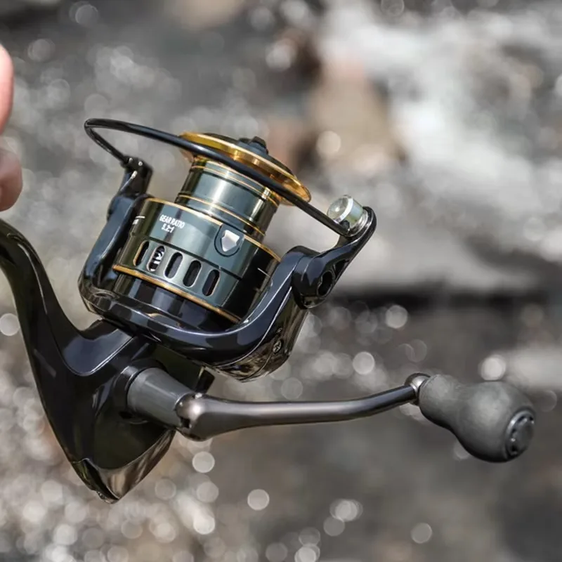 Vendita calda Mulinello da Spinning HE500-7000 Ball Grip Spool 10KG Max Drag 5.2:1 Rapporto di trasmissione Mulinello da pesca alla carpa Mulinello da pesca ODM