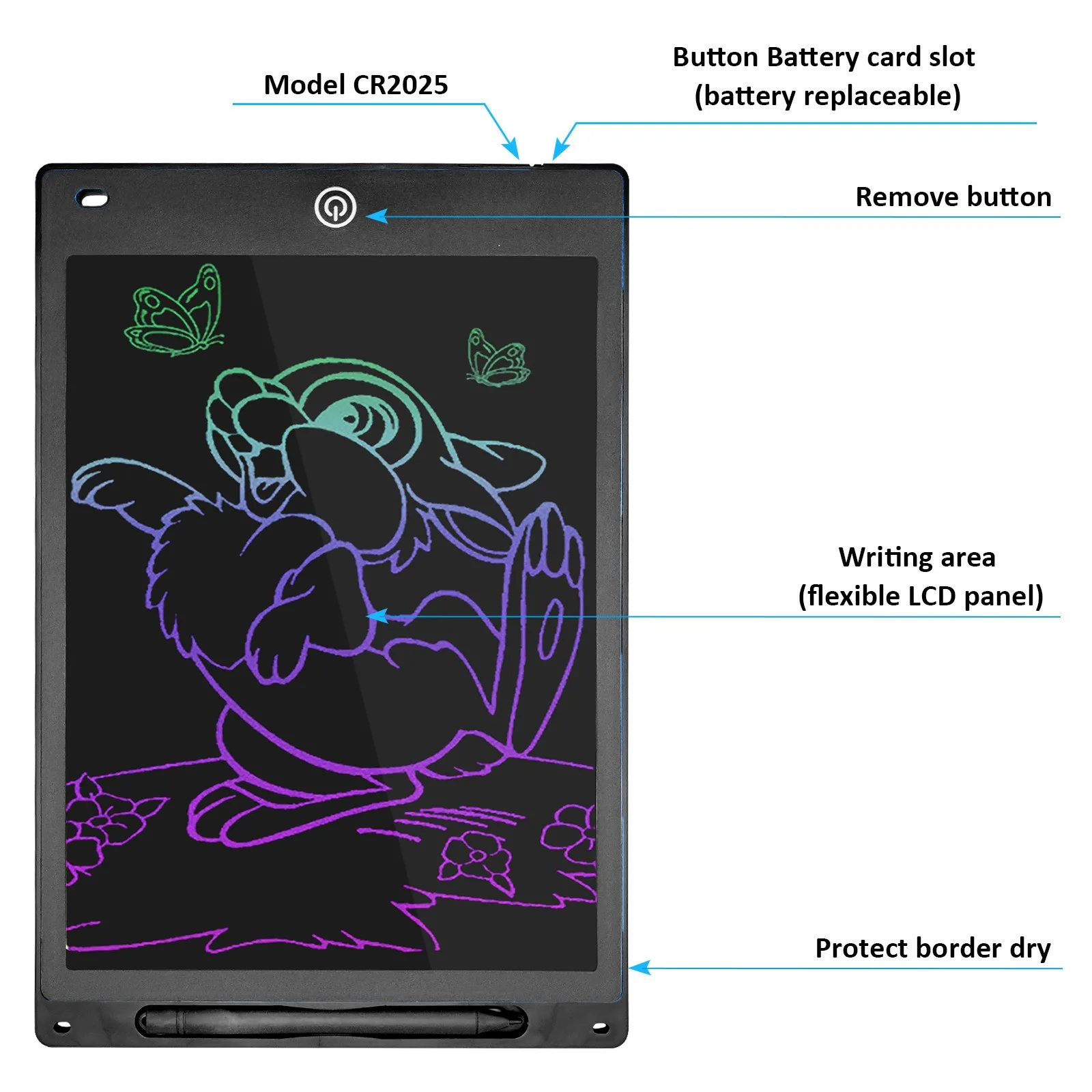 子供向けの教育用LCDライティングタブレット,教育用ボード描画ツール,ギフトに最適