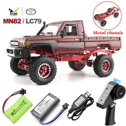 1:12 Rc Car Metal Upgrading Model Mn82 Retro Full-scale Simulation LC79 2.4g 4WD 280 Motor Remote Control RC Truck Model Car Toy