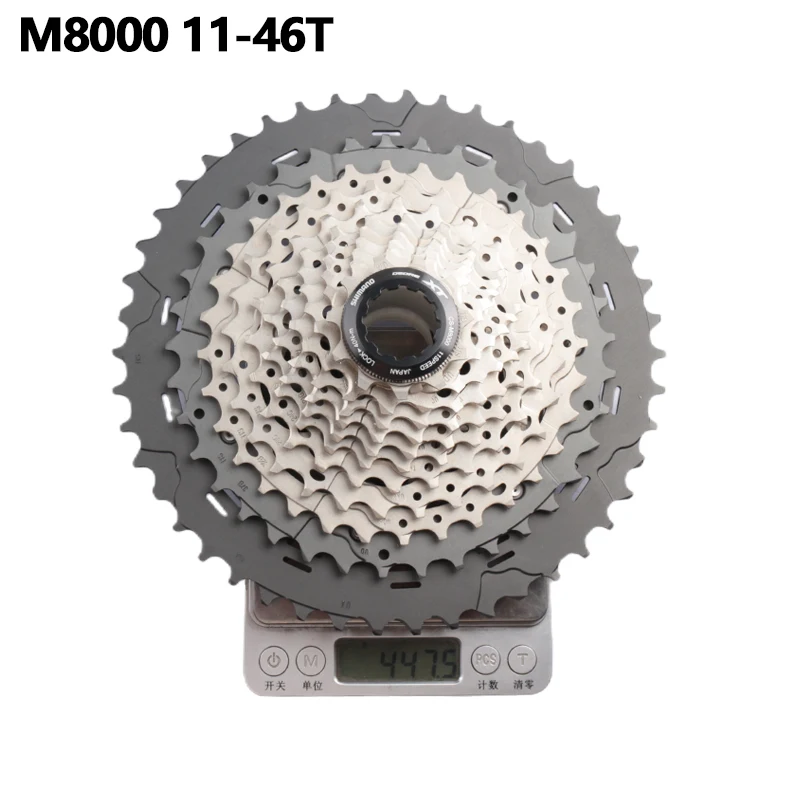 Shimano – DEORE XT CS-M8000 Cassette de vélo vtt 11 S, roue libre M8000, 11 vitesses 11-40T 11-42T 11-46T