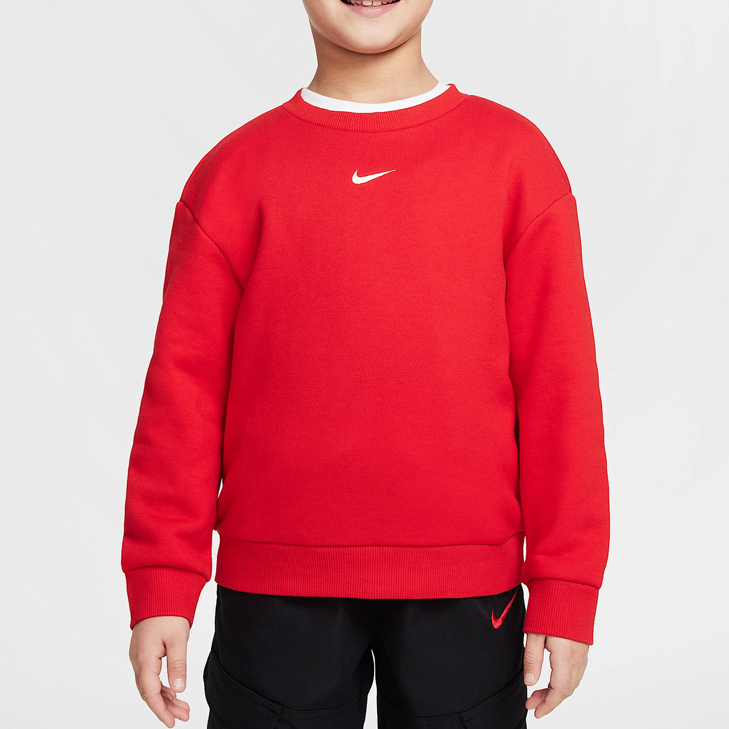 

Официальная аутентичная спортивная одежда Nike, детская вязаная теплая толстовка с круглым вырезом IF3540-657