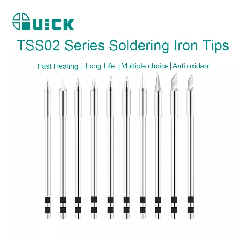 Original Soldering Iron Tips For Quick 1200A Soldering Station Handle Replacement Repair Heating Core Welding Head